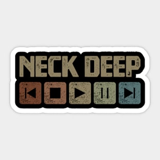 Neck Deep Control Button Sticker